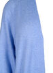Lang strikket cardigan med lommer, Cornflower Blue Mel., Packshot image number 2