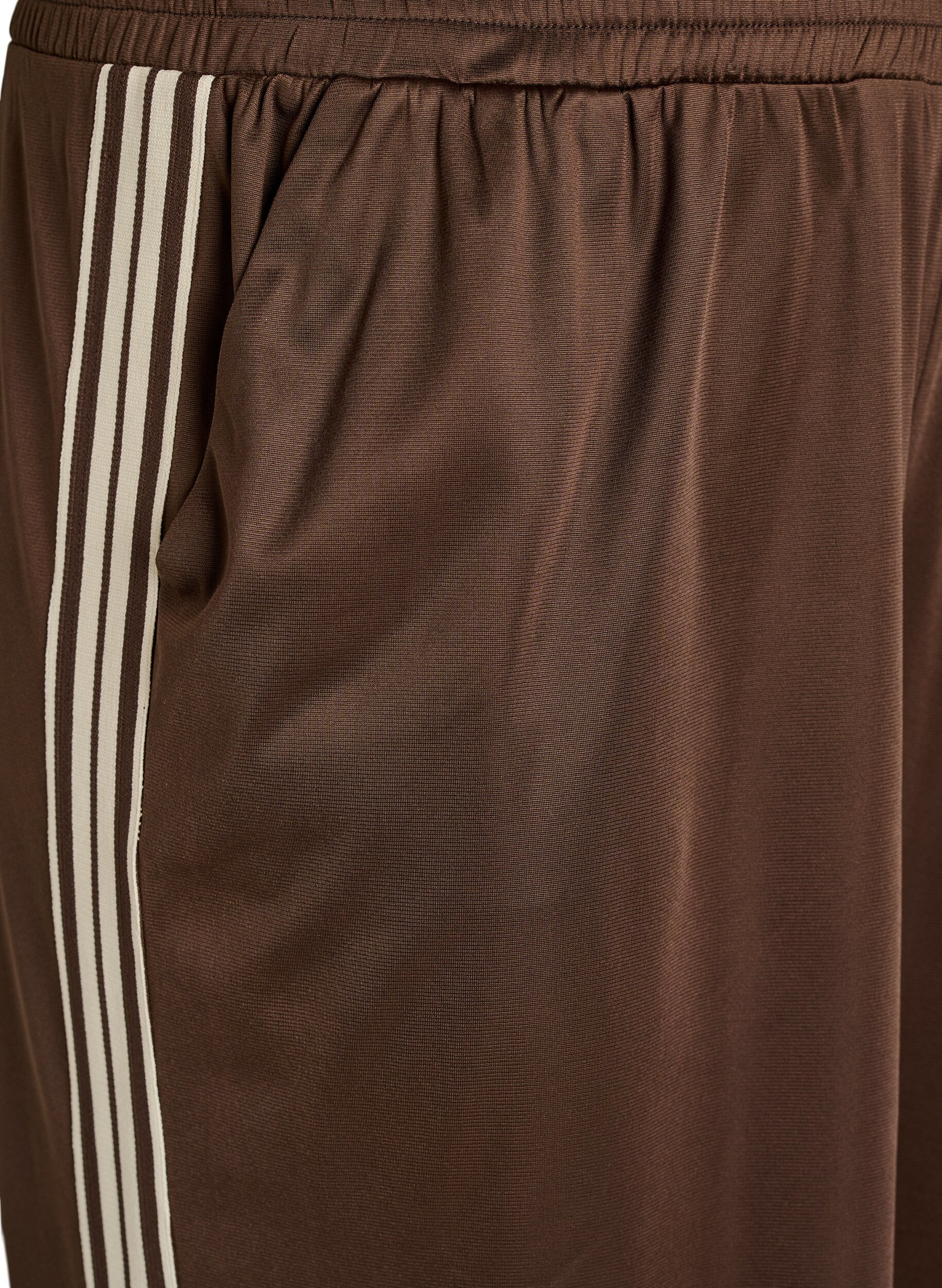 ZizziJoggebukse med sidelommer og striper, Brun, Packshot image number 2