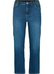 Gemma jeans med push-up effekt og høyt liv, Blue denim