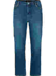 Gemma jeans med push-up effekt og høyt liv, Blue denim