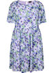 Blomstret kjole med korte ermer, Xenon B. Flower AOP, Packshot image number 0