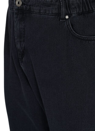 Løse Saga jeans med høyt liv, Grey Denim, Packshot image number 2