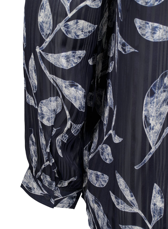 Langermet skjorte med knapper, Blå, Packshot image number 3