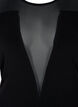 Tettsittende body med mesh, Black, Packshot image number 2