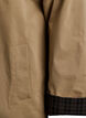 Mellomlang jakke med cordfl&oslash;yelskrage, Beige, Packshot image number 3