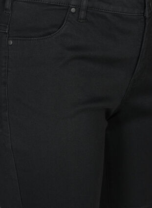 Slim fit Emily shorts med normal midje, Black solid, Packshot image number 2