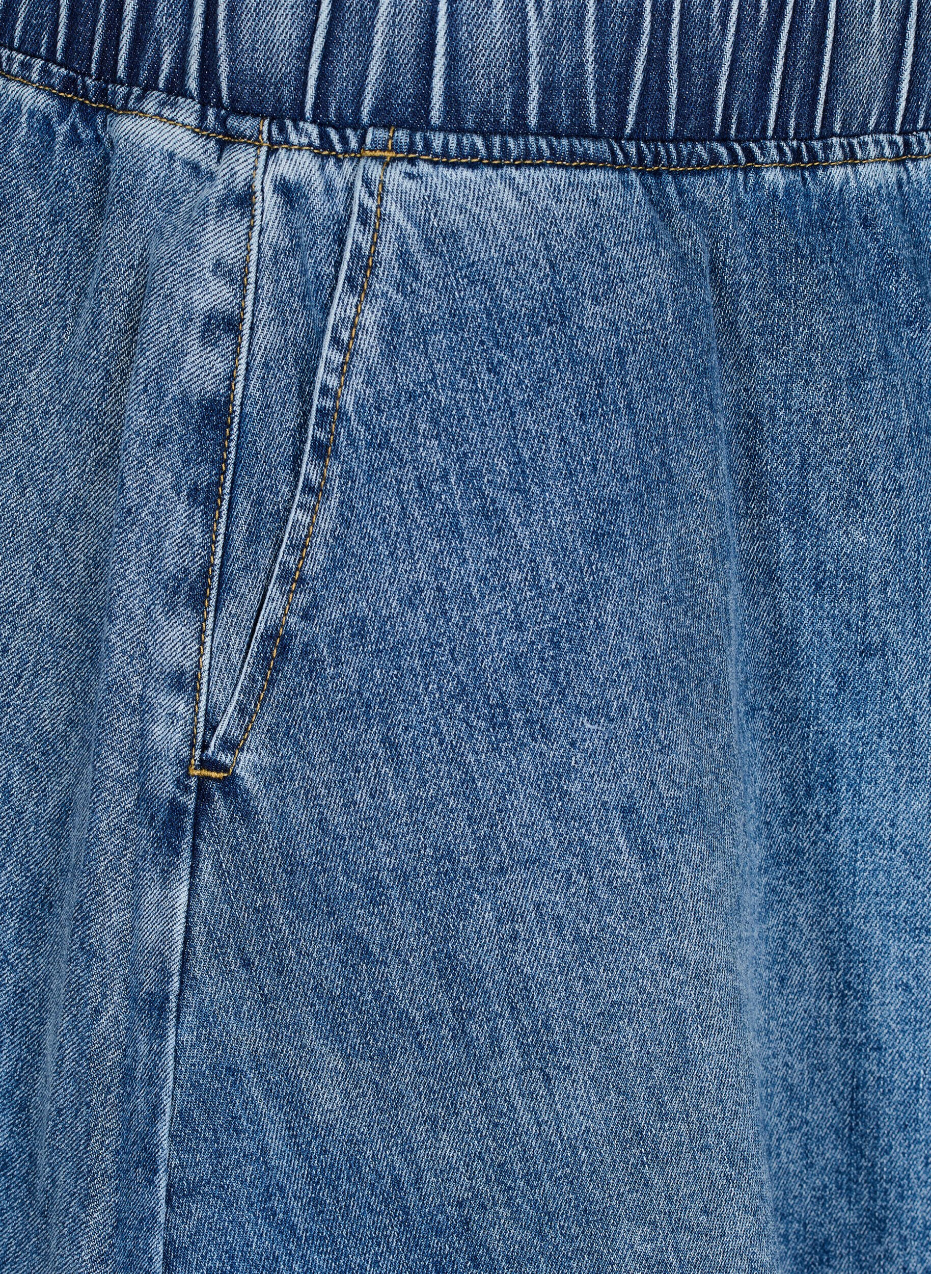 ZizziKort denim skaterskj&oslash;rt, Bl&aring;, Packshot image number 2