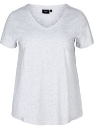 T-skjorte med v-hals, White