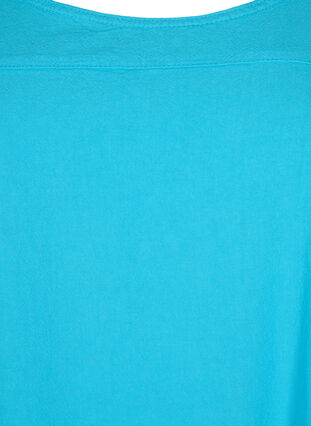 Kortermet kjole i bomull, Blue Atoll, Packshot image number 2