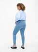 Rippede jeggings, Light Blue, Model image number 1