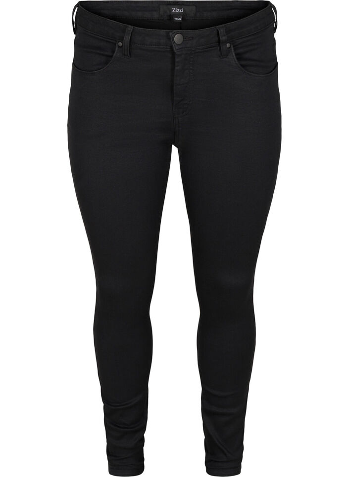 Super slim Amy jeans med h&oslash;yt liv, Black, Packshot image number 0
