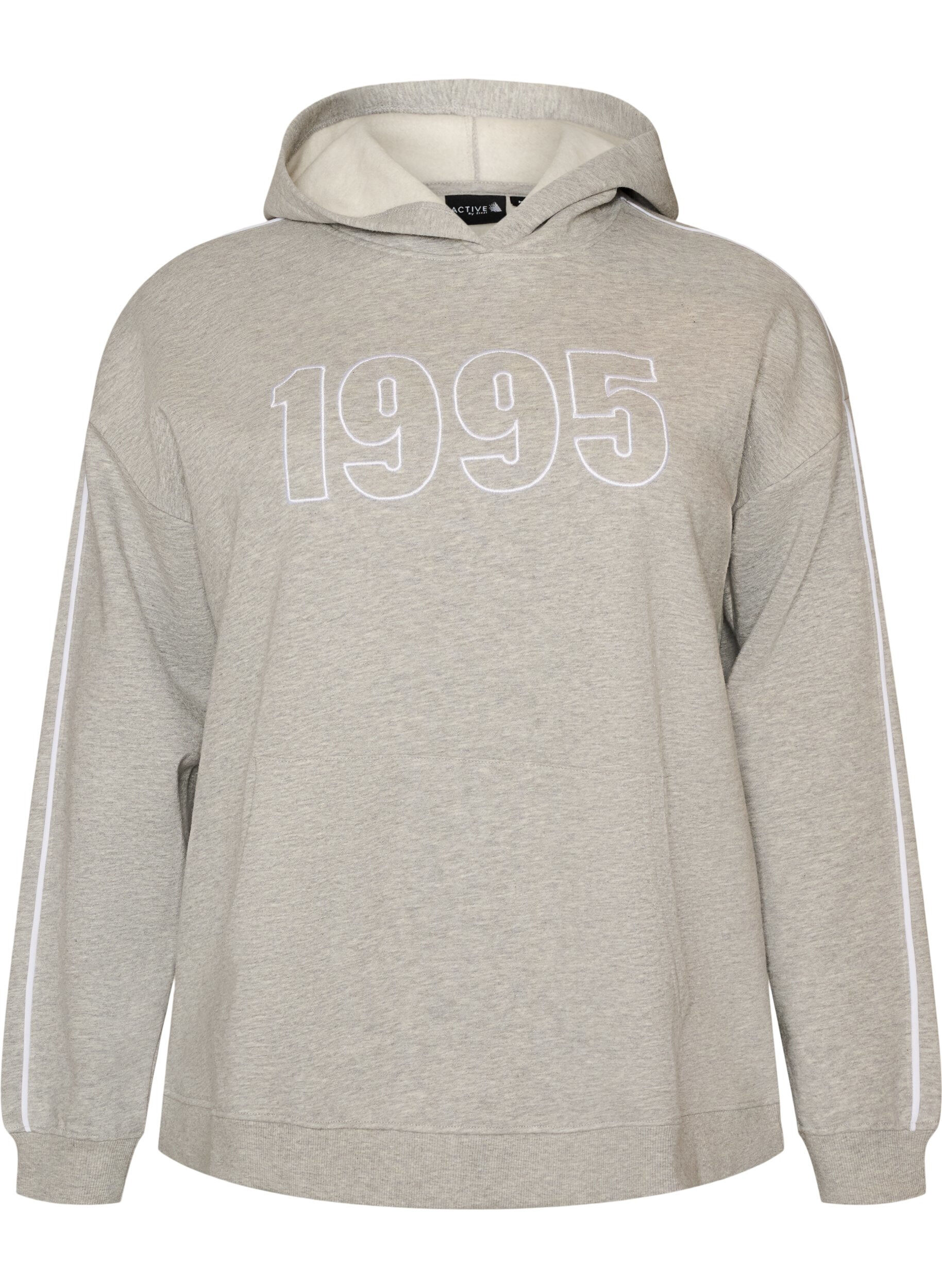 ZizziHettegenser med brodert motiv, Gr&aring;, Packshot image number 0