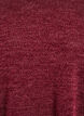 Langermet bluse med tekstur, M&oslash;rk Bordeaux, Packshot image number 2
