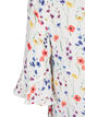 Blomstret midikjole med 3/4-ermer, Blå, Packshot image number 3