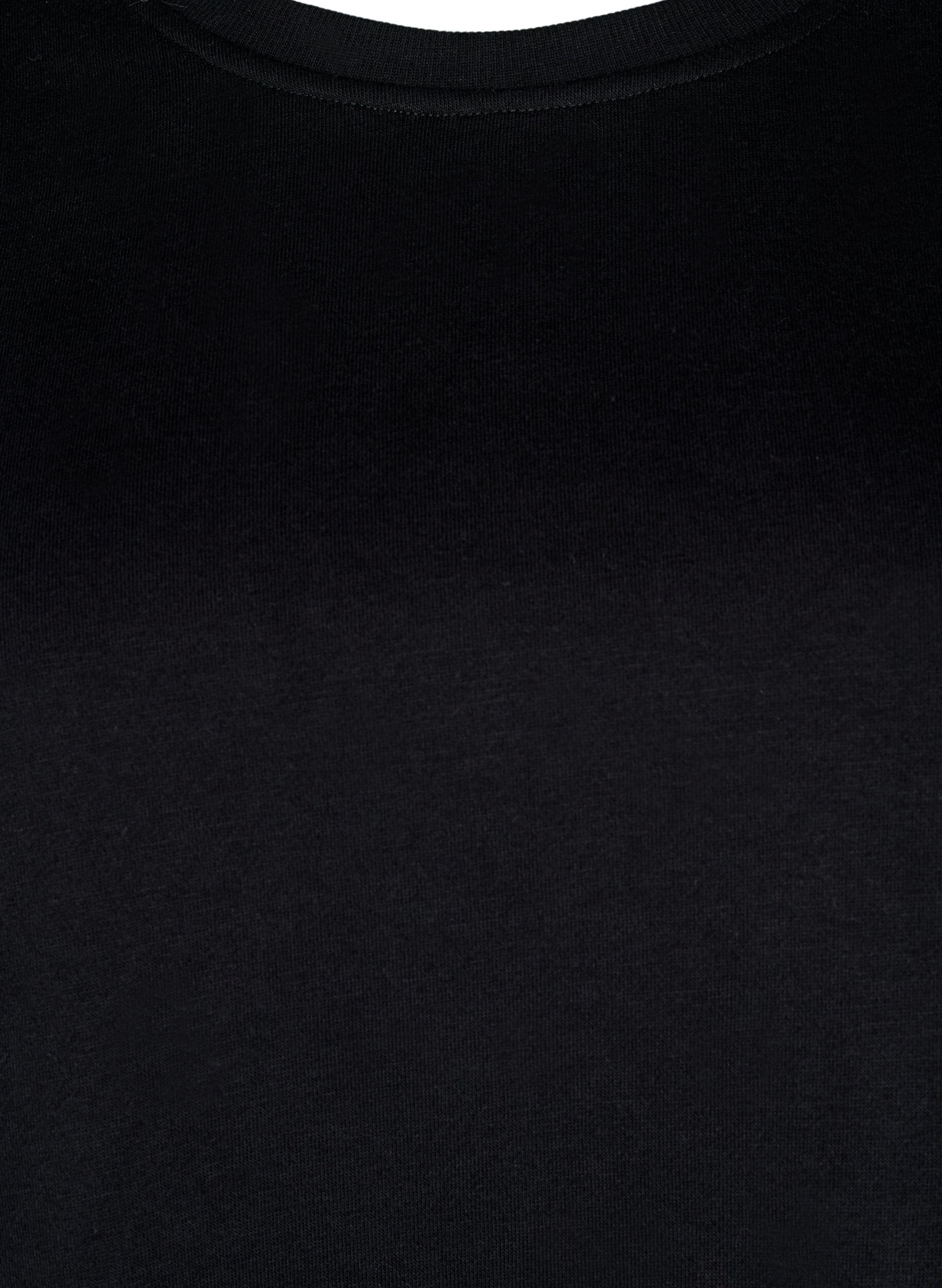 Zizzi Genser med broderte utskj&aelig;ringer, Black, Packshot image number 2