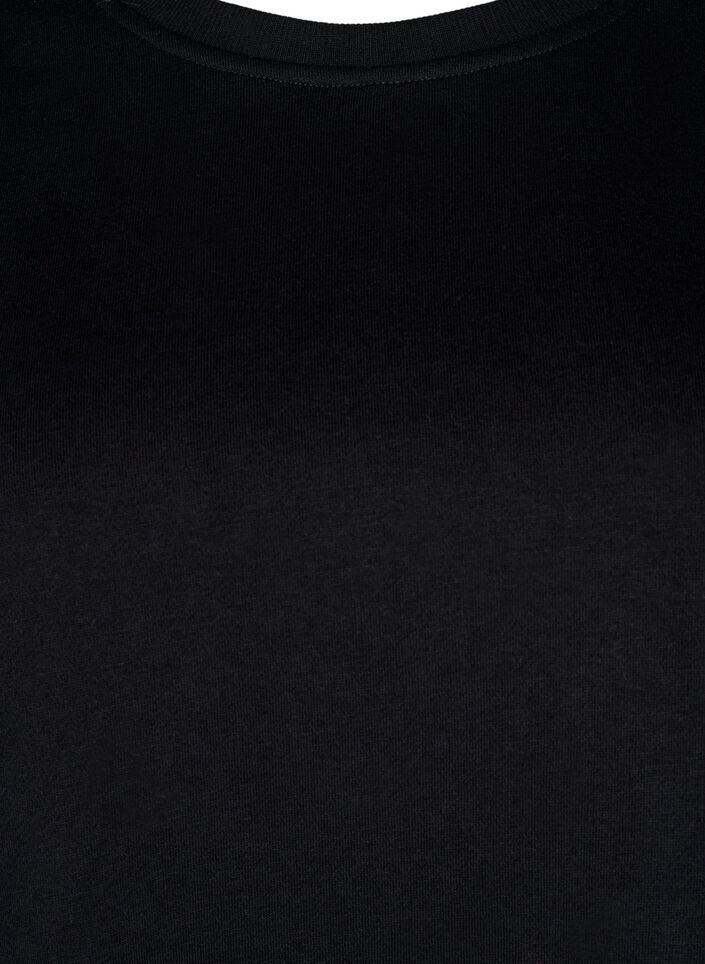 Genser med broderte utskjæringer, Black, Packshot image number 2