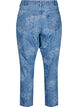 Mille jeans med blomstertrykk, Blå, Packshot image number 1