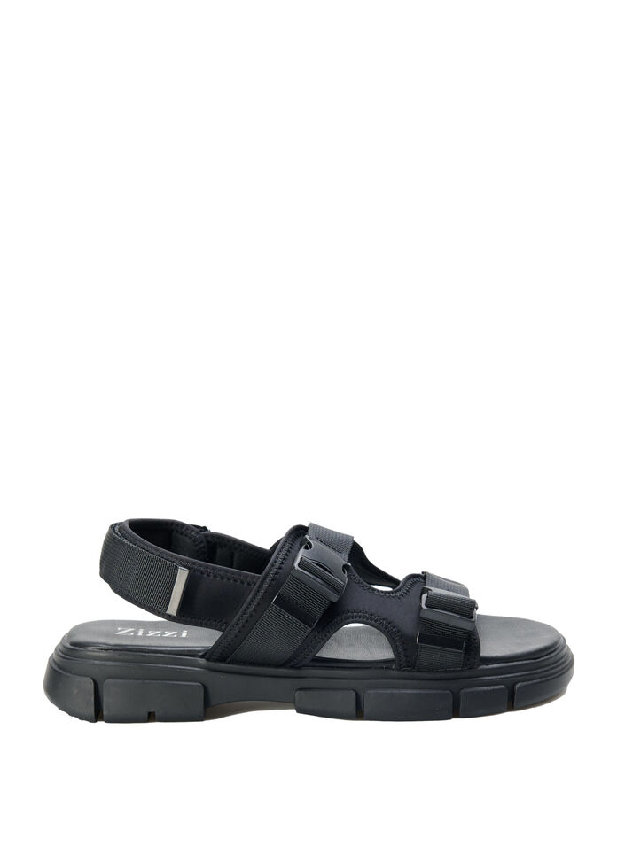Wide fit sandal, Svart, Packshot image number 0
