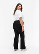 H&oslash;ytlivs jeans med bootcut, Svart, Model image number 1