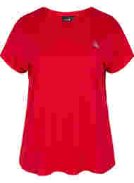 Ensfarget T-skjorte til trening, Haute Red