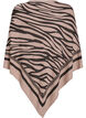 Finstrikket poncho, Svart, Packshot image number 1