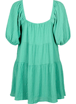 Kort kjole i A-fasong med v-hals, Deep Mint, Packshot image number 1