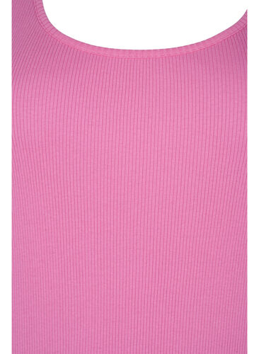 Basis tanktopp i en ribbet struktur, 2 stk., Wild Orchid/Navy, Packshot image number 2