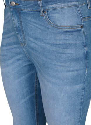 Emily jeans med slim fit og normal høyde i livet, Blue denim, Packshot image number 2