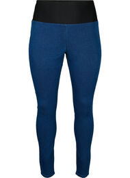 FLASH - Jeggings med bred strikk i midjen, Dark blue
