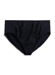 Mikrofibertruser med mesh og broderi, Black