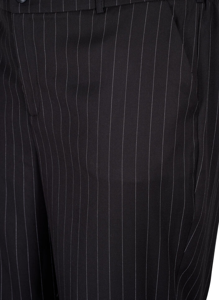 Bukser med pinstriper, Black W. Pinstripe, Packshot image number 2