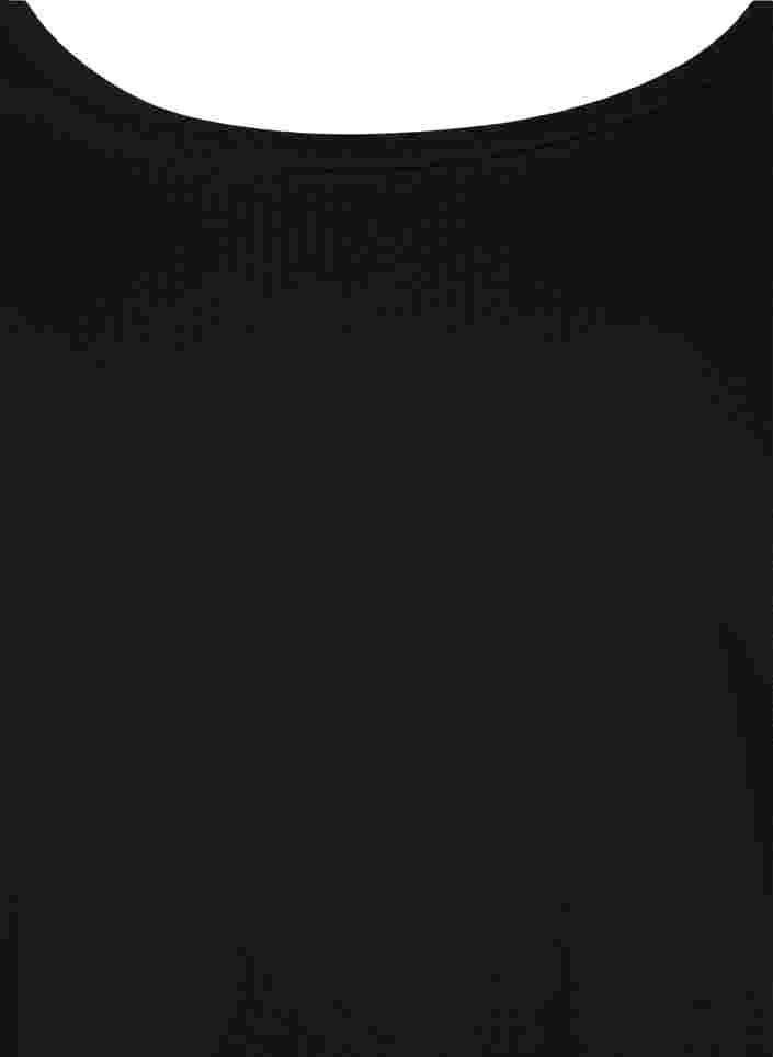 Basisgenser i bomull, 2 stk., Black/Black, Packshot image number 2