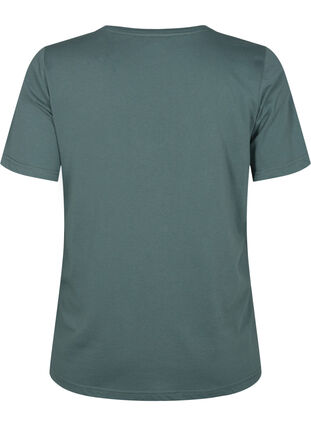 FLASH - T-skjorte med V-hals, Balsam Green, Packshot image number 1