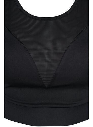 Sports-BH med mesh, Black, Packshot image number 2