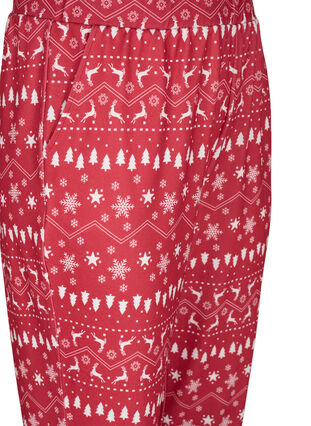 Bukser med julemønster, Tango Red/White AOP, Packshot image number 2