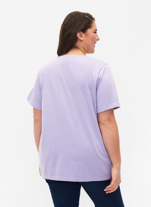 FLASH - T-skjorte med rund hals, Lavender, Model image number 1