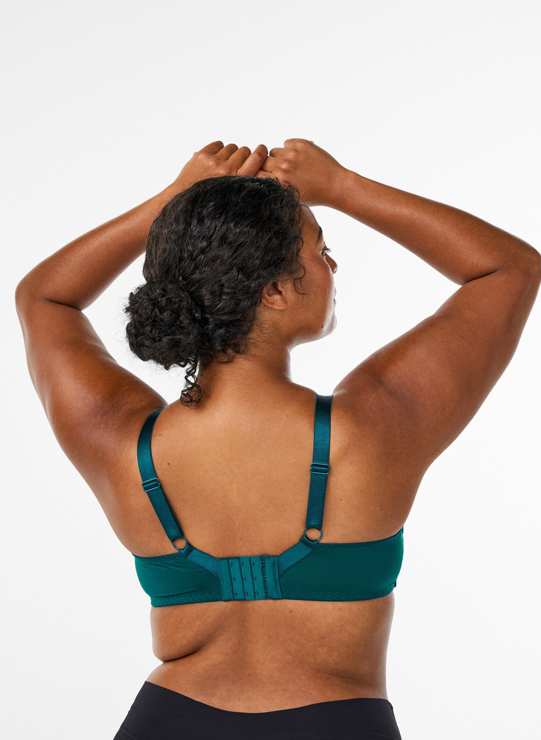 ZizziPolstret blonder BH med b&oslash;yle, Gr&oslash;nn, Model image number 2