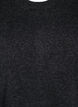 Strikket kjole med splitter, Dark Grey Melange, Packshot image number 2