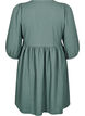 FLASH - Kort kjole med tekstur og 3/4 ermer, Balsam Green, Packshot image number 1