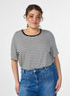 T-skjorte med TENCEL&trade; Lyocell og striper, Hvit, Model image number 0