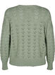 Langermet strikket bluse med et åpent mønster, Green Bay, Packshot image number 1