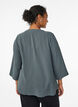 Bluse med 3/4 ermer, Gr&oslash;nn, Model image number 2
