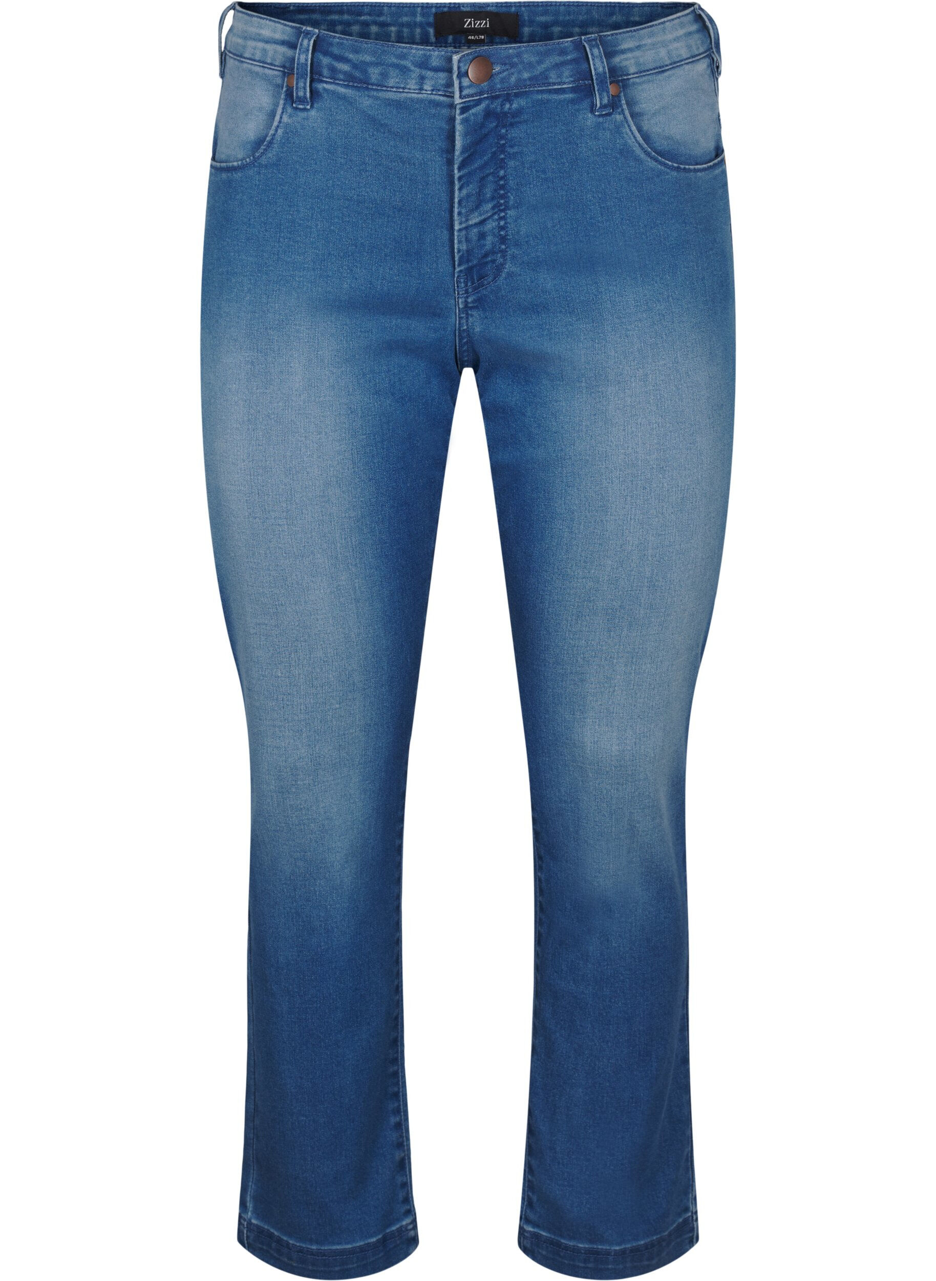 Slim fit Emily jeans med normal h&oslash;yde i livet