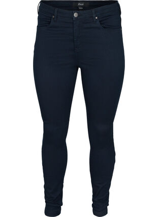 Super slim Amy jeans med høyt liv, Unwashed, Packshot image number 0