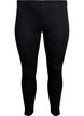 Viskoseleggings med side striper, Black W. Stripe, Packshot image number 0