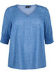 Prikkete bluse med 1/2 ermer, Riverside Dot, Packshot image number 0