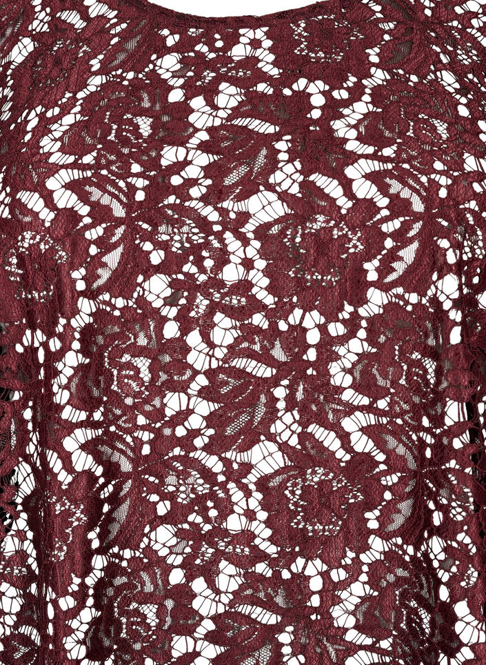 FLASH – Bluse med lange ermer og blonder, Port Royal, Packshot image number 2