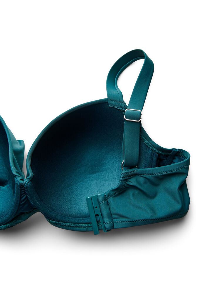 Bikinioverdel med b&oslash;yle og drapering, Gr&oslash;nn, Packshot image number 3