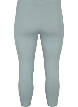 Zizzi Basic 3/4-length viskosetights, Grønn, Packshot image number 1