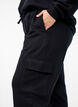 Cargo-bukser i mykt gensermateriale, Black, Model image number 3